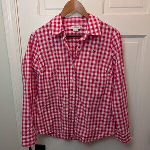 Vineyard Vines Women's Button Up in Pink Gingham